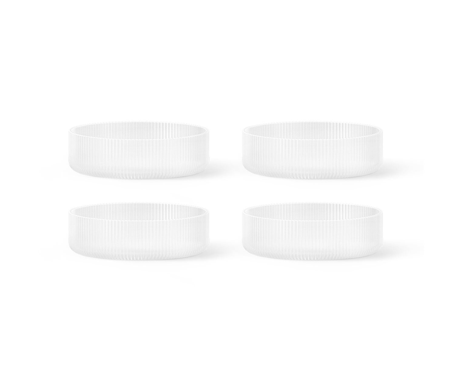 Ripple Skål 4-pack Frosted
