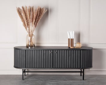 Velvet HIFI mediabänk / tv bänk i massiv ek eller ask | Kristensen Kristensen