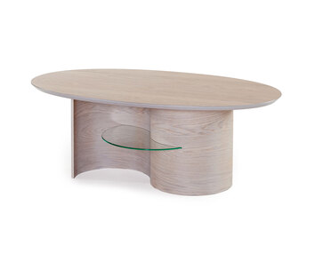 Esset Soffbord 120 i vitpigmenterad ek