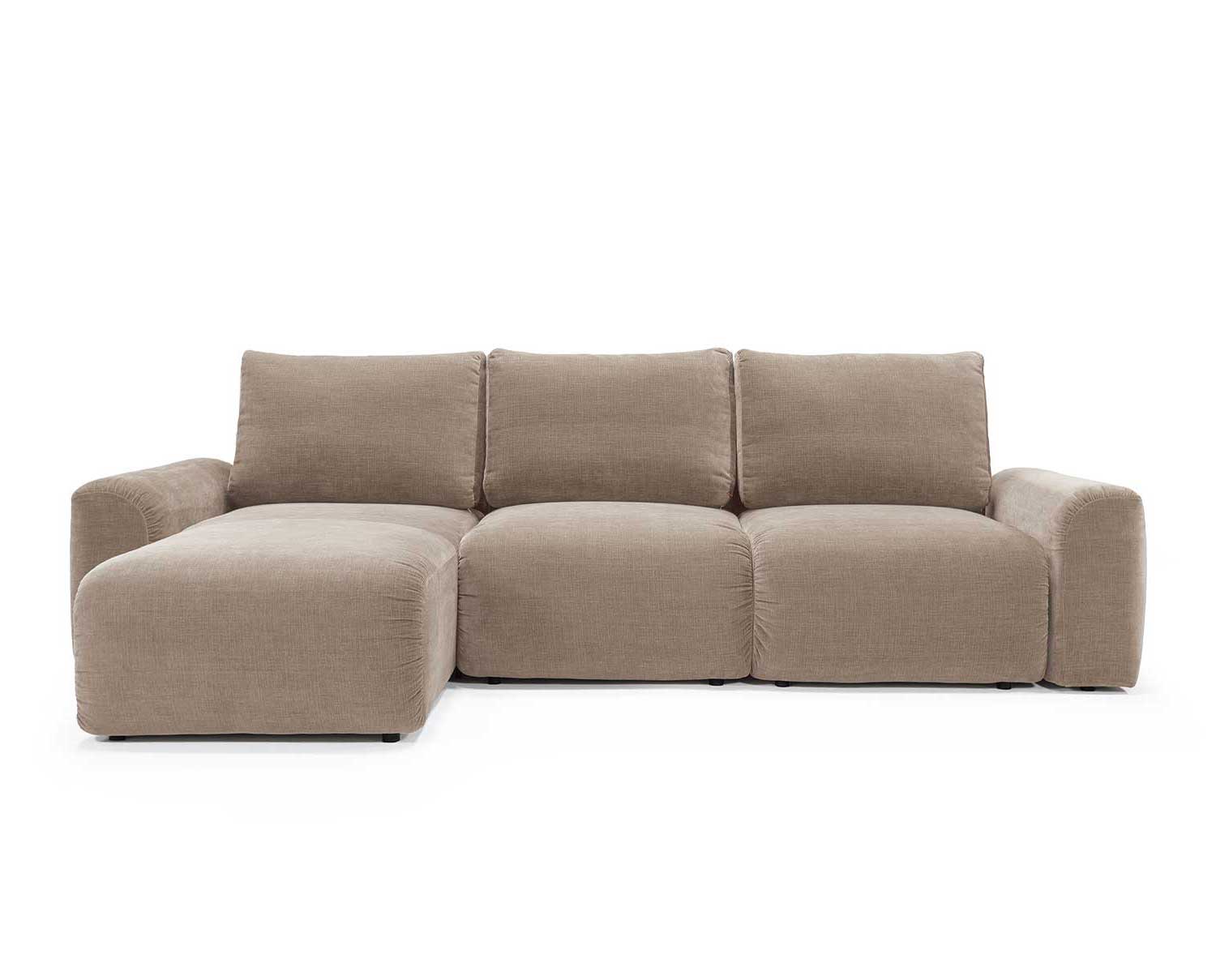 Norum Bäddsoffa Divan, Vänster | Chunky Armstöd | 417 Esina Mocha