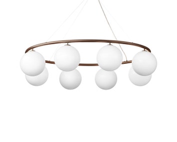 Nuura-Miira-8-Oval-Chandelier-Dark-Bronze-Opal