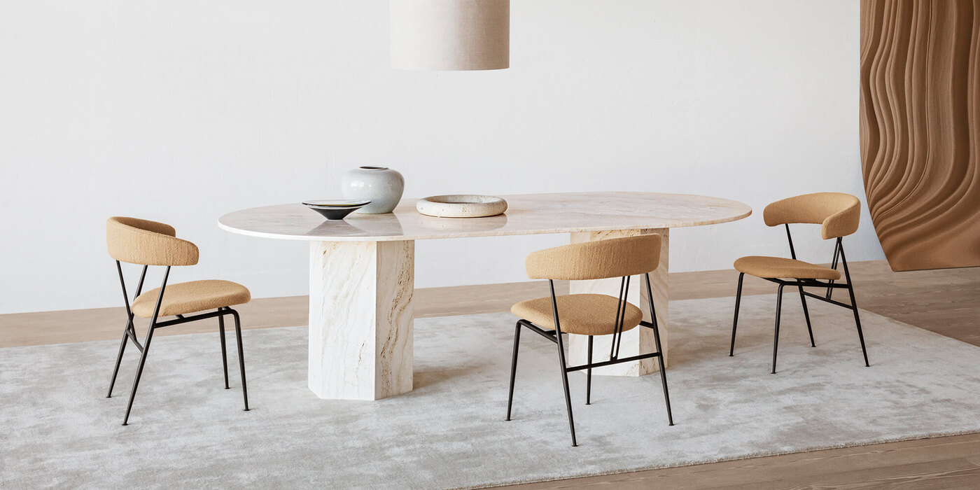Inspireras av designade matsalsmöbler hos Tibergs Möbler