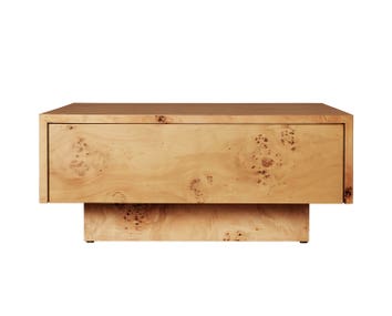 Burl Soffbord med förvaring i natur