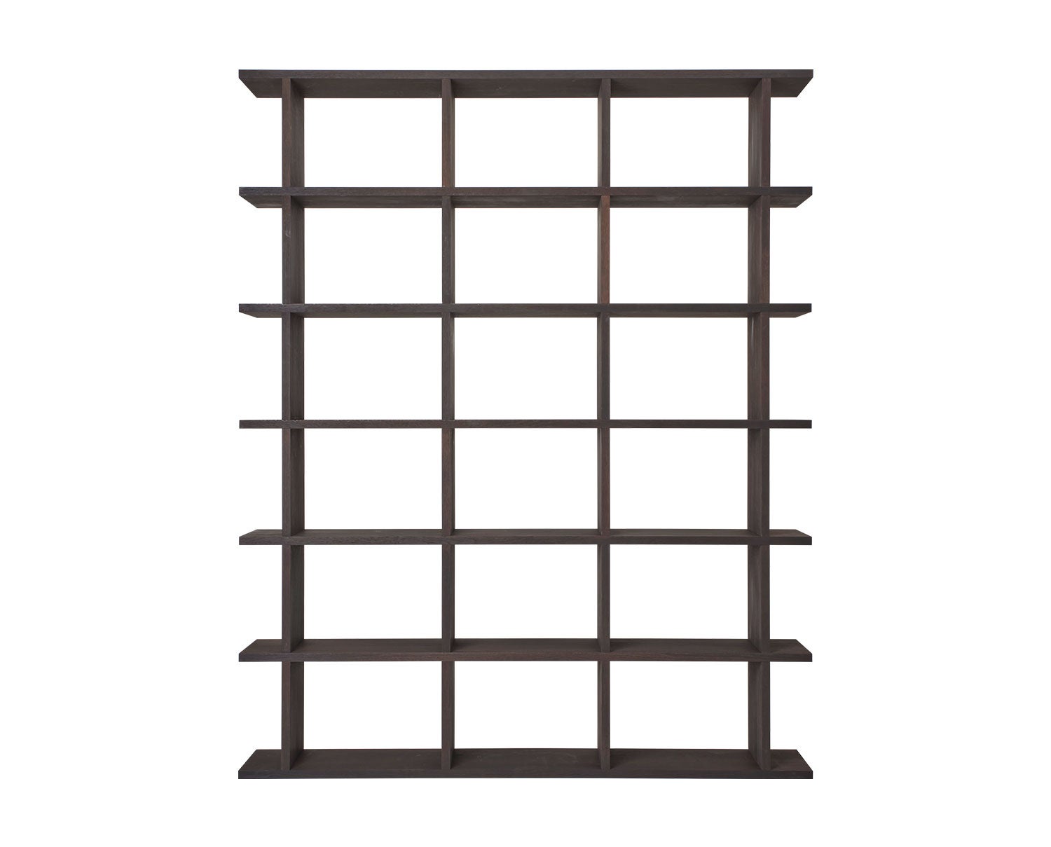 Kona bokhylla i storlek 3x6 i färgen Dark Stained.