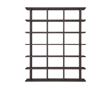 Kona bokhylla i storlek 3x6 i färgen Dark Stained.