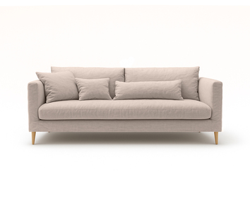 SIts Lill soffa 2-sits i tyg Caleido 3790 Light beige och ekben