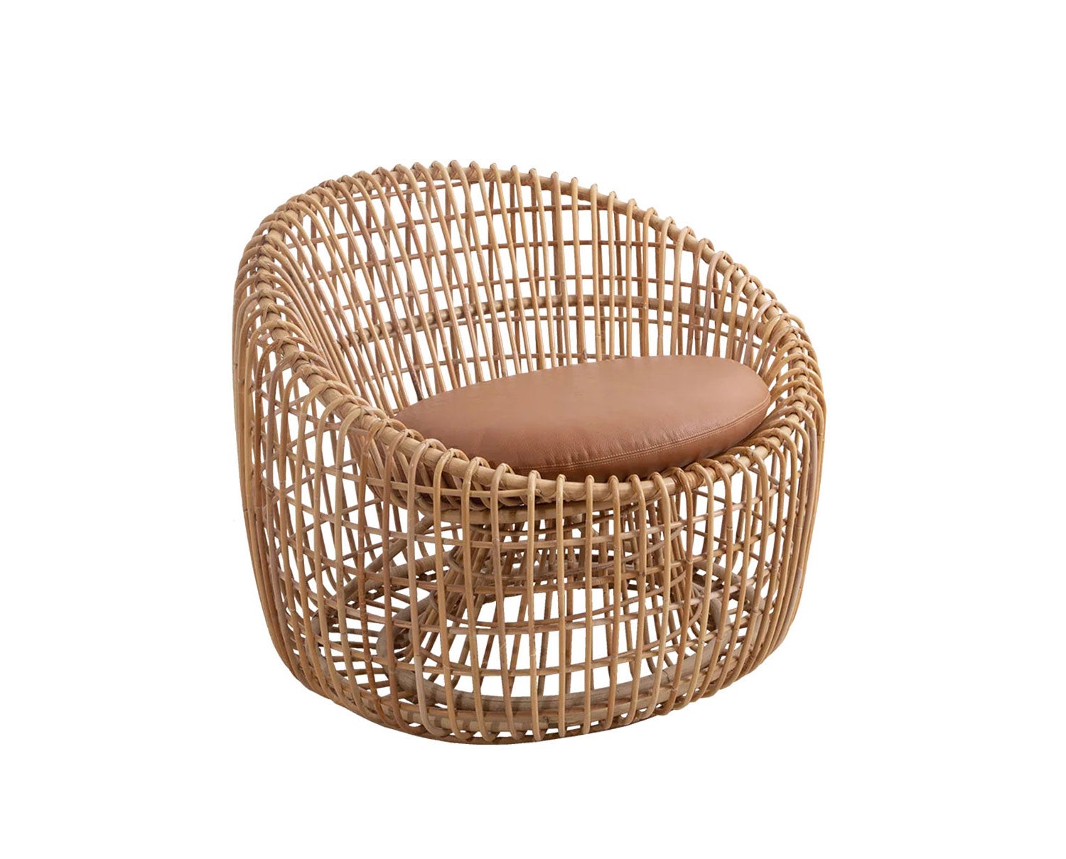 Nest round loungechair from Cane-line