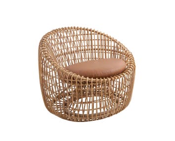Nest round loungechair from Cane-line