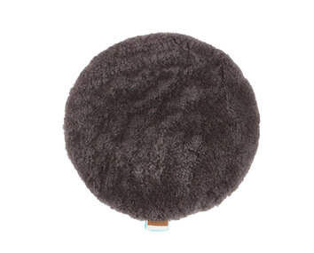 Jill stolsdyna vadderad 38 cm rund i färg carbon från Shepherd