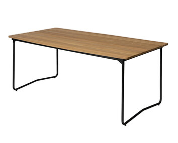 Bord B31 170 i oljad ek med svart stativ