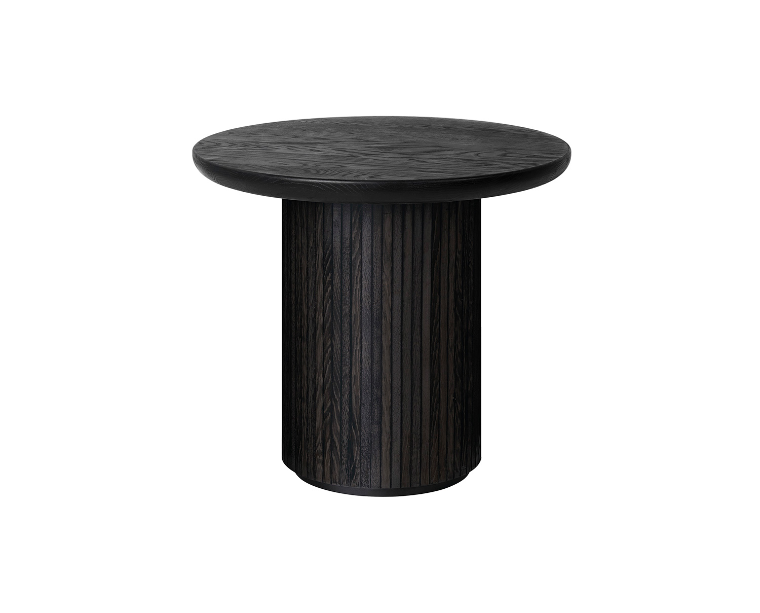 Moon Loungebord Ø60 Brunsvartlackad Ek
