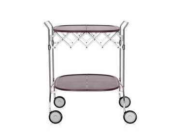 Kartell-Gastone-Serving-Trolley-Plum-Chrome
