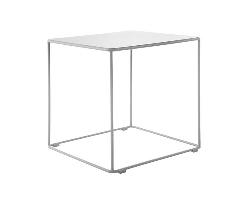 Barr Kvadrat Sidobord Grå