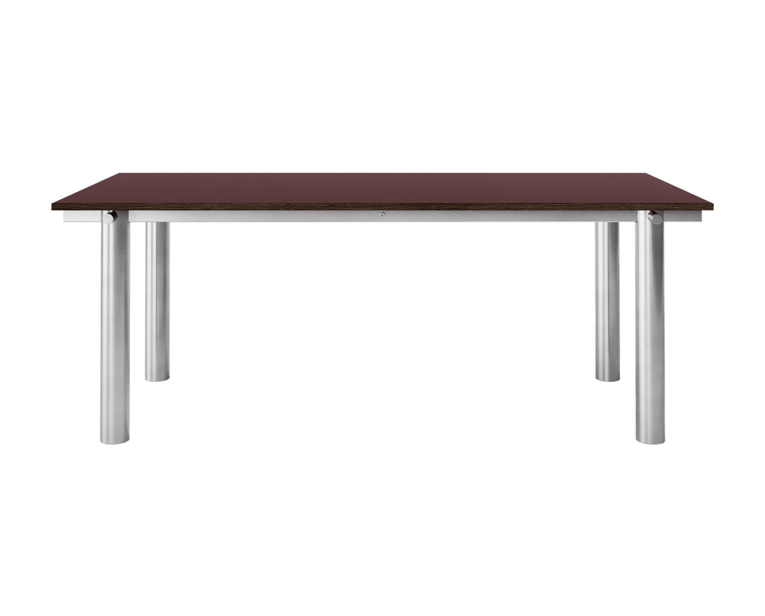 Ferm-Living-Atura-Matbord-200x90-Brushed-Steel-Burgundy-Linoleum-1