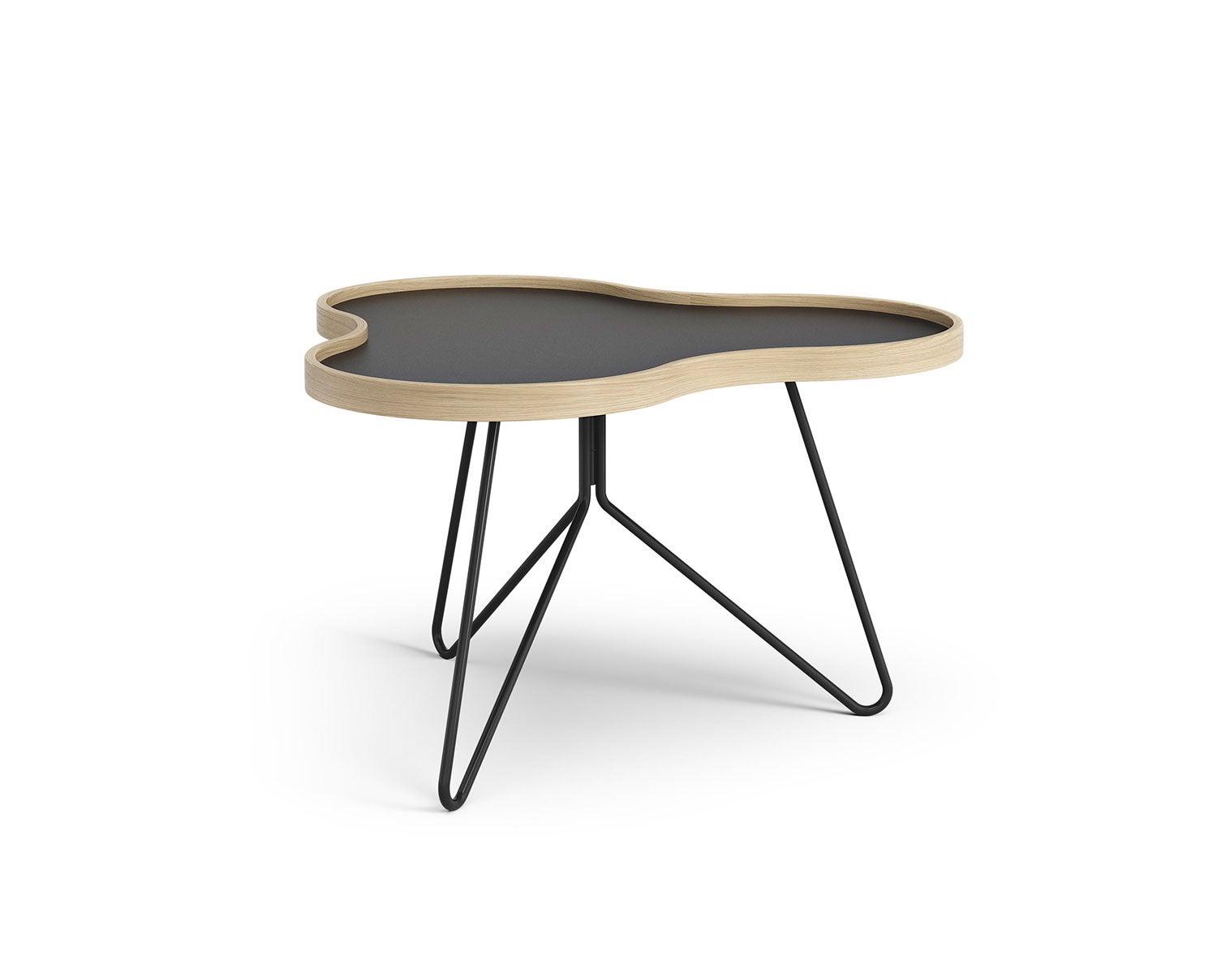 Flower-Table-66x62-Black-Laminate-Oak-Black-Metal-H39
