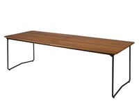 Bord B31 230 i obehandlad teak med svart stativ