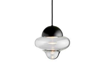 Nutty clear glass Svart