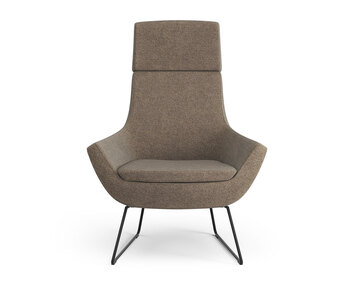 Hög modell | Svarta stålmedar | Tyg Hallingdal 0270