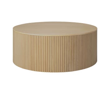 Roller Max Soffbord i diameter 80 centimeter i hårdvaxoljad ek