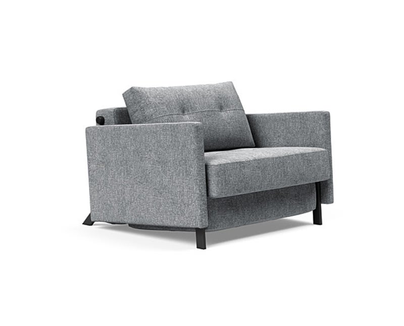 Cubed 02 bäddfåtölj m armstöd | 565 Granite