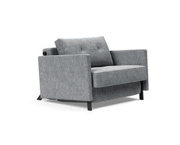 Cubed 02 bäddfåtölj m armstöd | 565 Granite