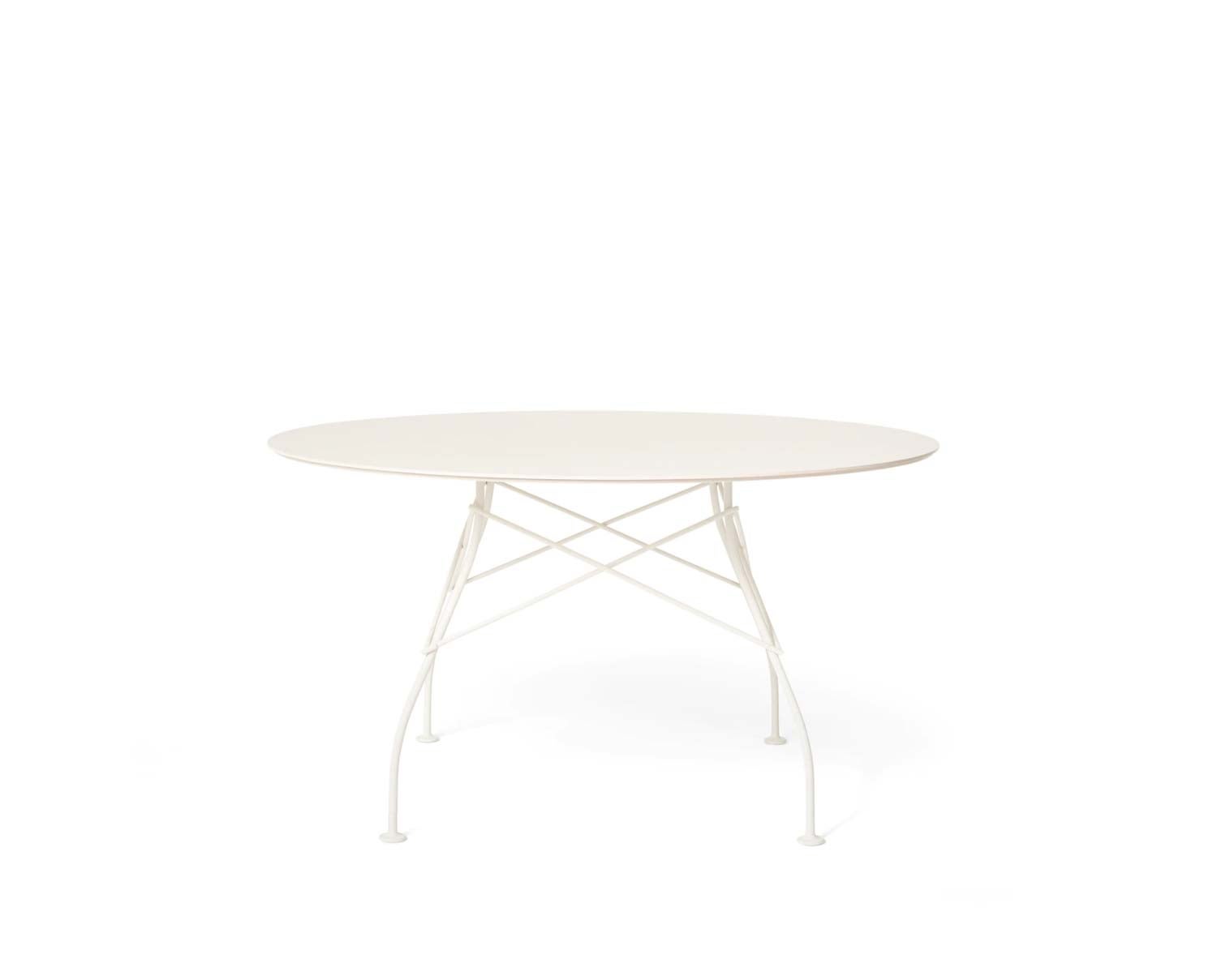 Glossy-outdoor-bord-D128-White-Kartell