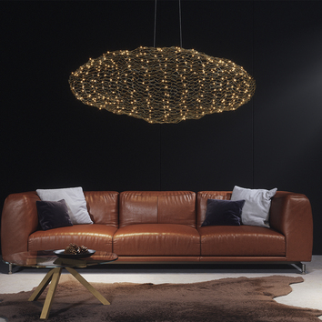 Hayden stor taklampa guld