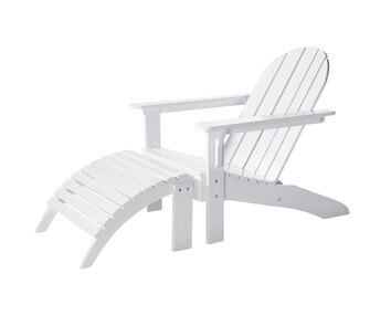 Adirondack Solstol Vit Mahogny