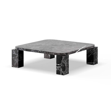 Atlas Soffbord Costa Black 82x82 cm