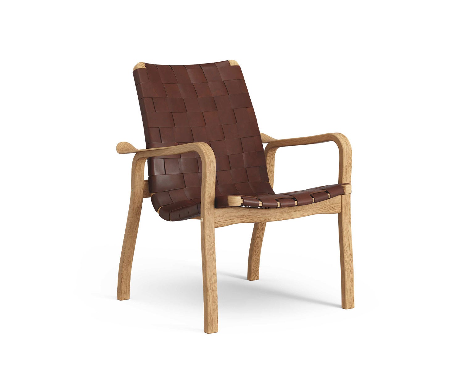 Swedese-Primo-Low-Oiled-Oak-Strap-Leather-Brown-Red