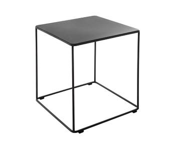 Barr Kvadrat Sidobord Svart