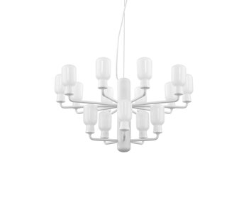 Amp Ljuskrona Vit Liten