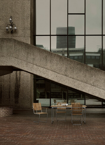 Grythyttan-Bovik-Chair-Table-Teak-Hot-Dip-Galvanized-Lifestyle