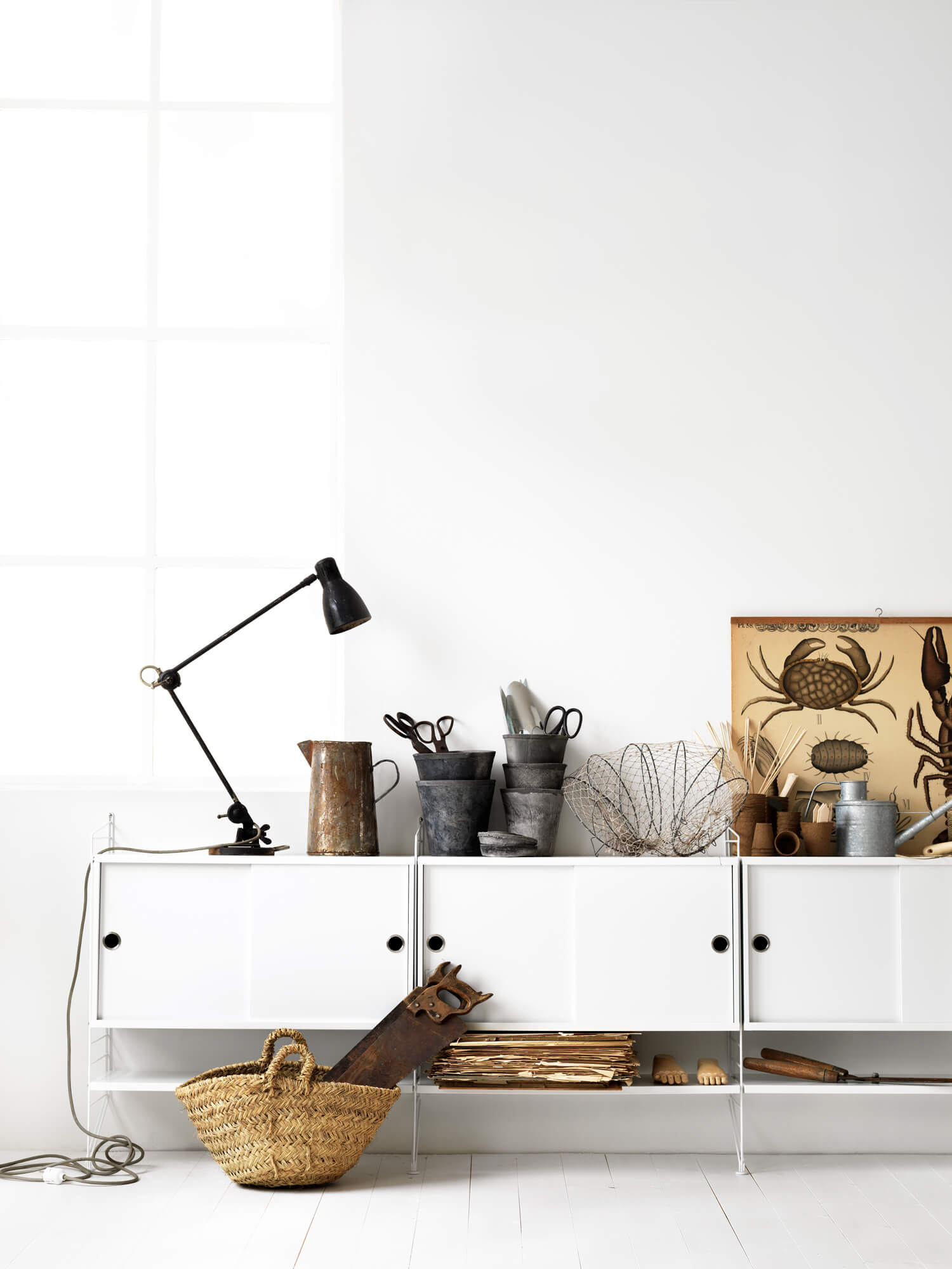 String Inspiration Golvgavel 85 cm Vit