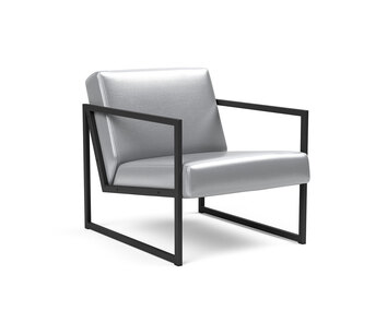 Vikko Fåtölj med armstöd i tyget 688 Silvershine