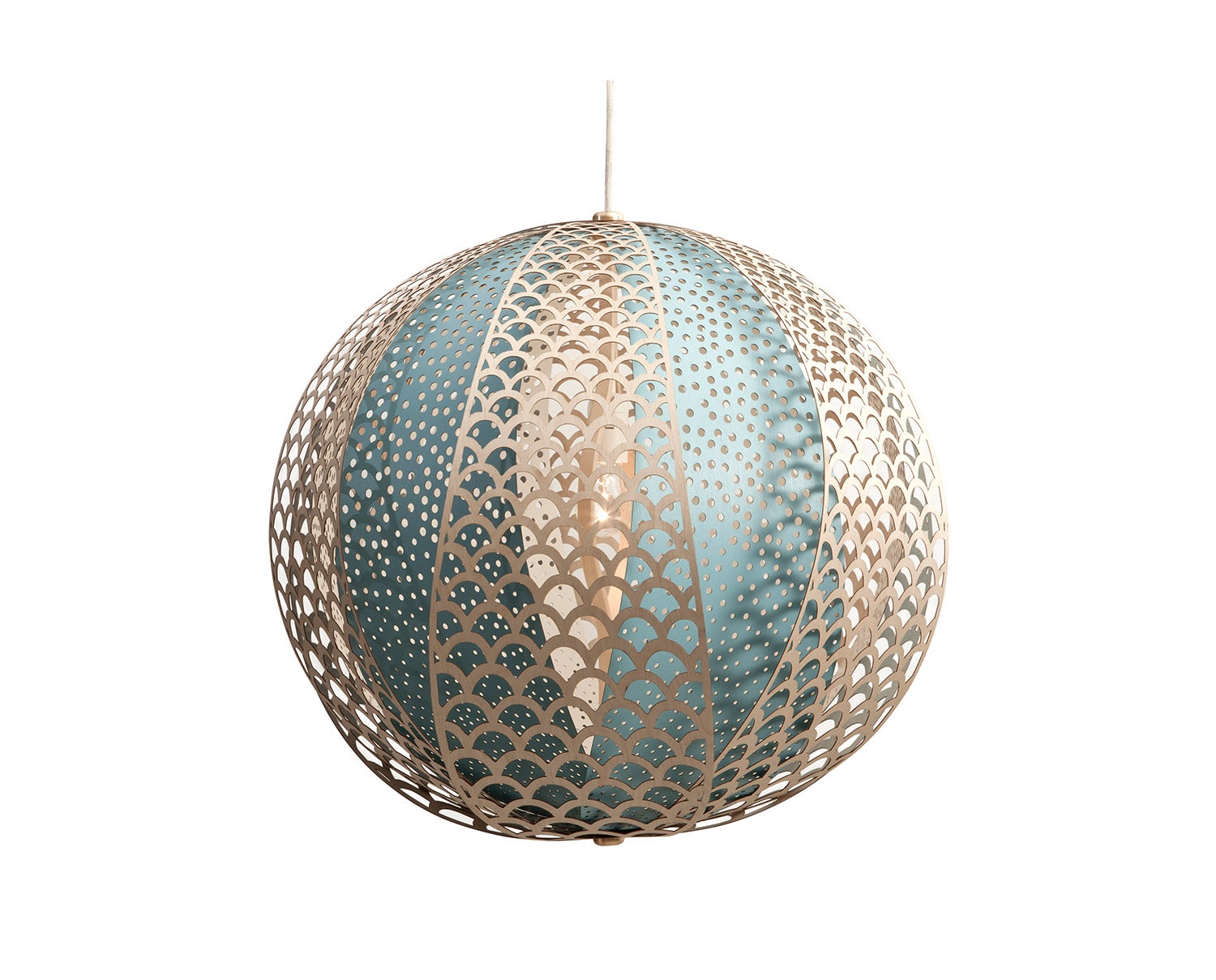 Knopp Lampa Liten Blå