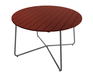 Grythyttan-9A-Table-D120-Dark-Red-Oak-Hot-Dip-Galvanized