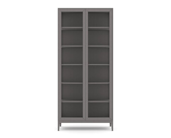 Edge 2.0 Vitrinskåp 2 Dörrar Grey