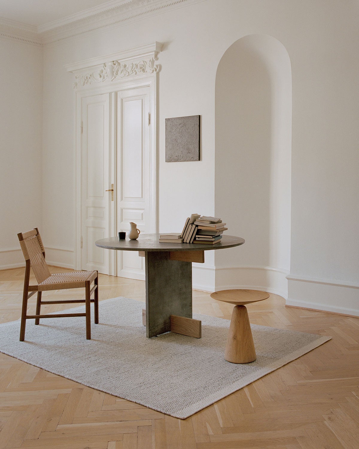 Frode Matta i färgen Marble under matgrupp