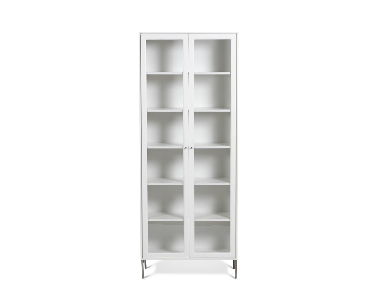  Volt Skåp Glasdörrar Vit