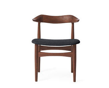 Cow Horn Stol Valnöt klädd i tyget Hallingdal 180