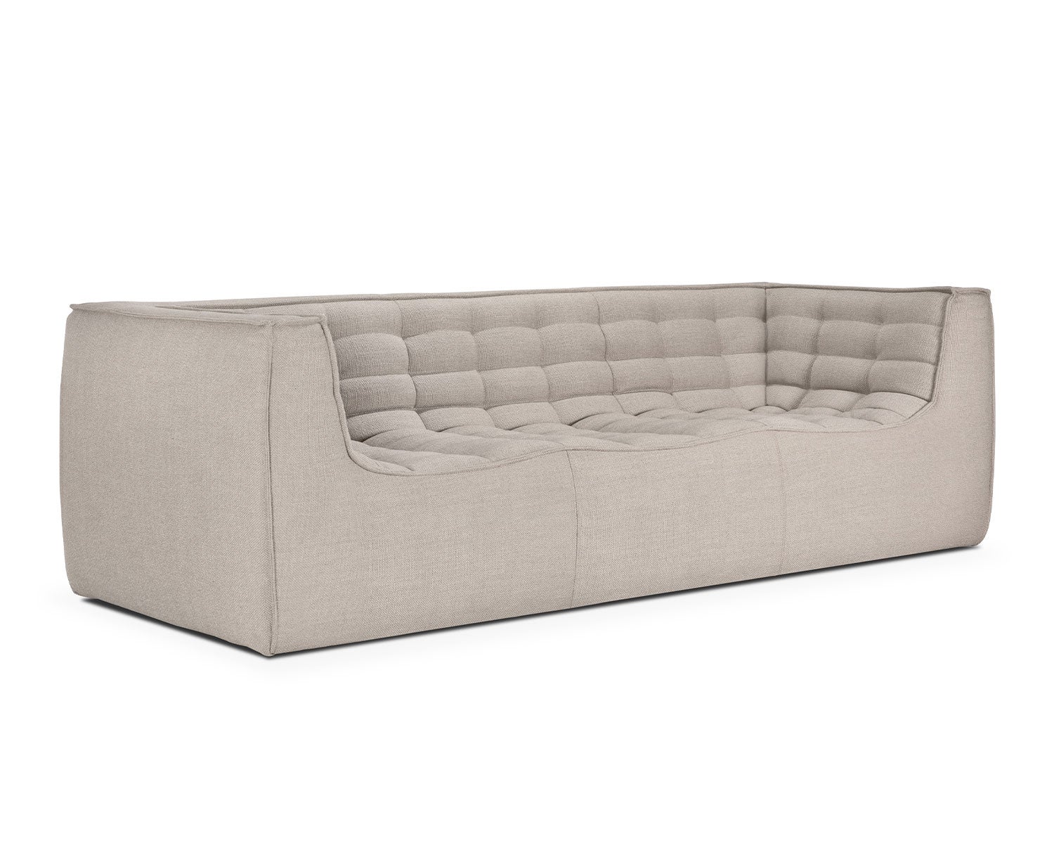 Ethnicraft-N701-Sofa-3S-Fabric-Beige-Arm-Rest-1