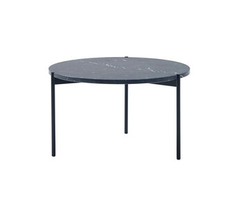 Plateau, med diameter 60 centimeter. Skiva i Black Marquinia. 