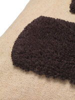 Tuftning på Lay Kudde 50x50 Sand/Dark Brown