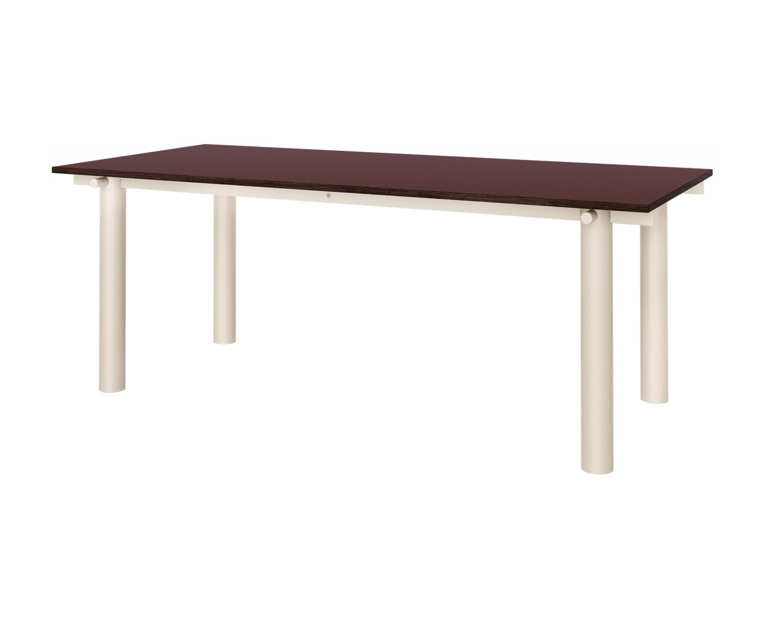 Ferm-Living-Atura-Matbord-200x90-Light-Cashmere-Burgundy-Linoleum-2c