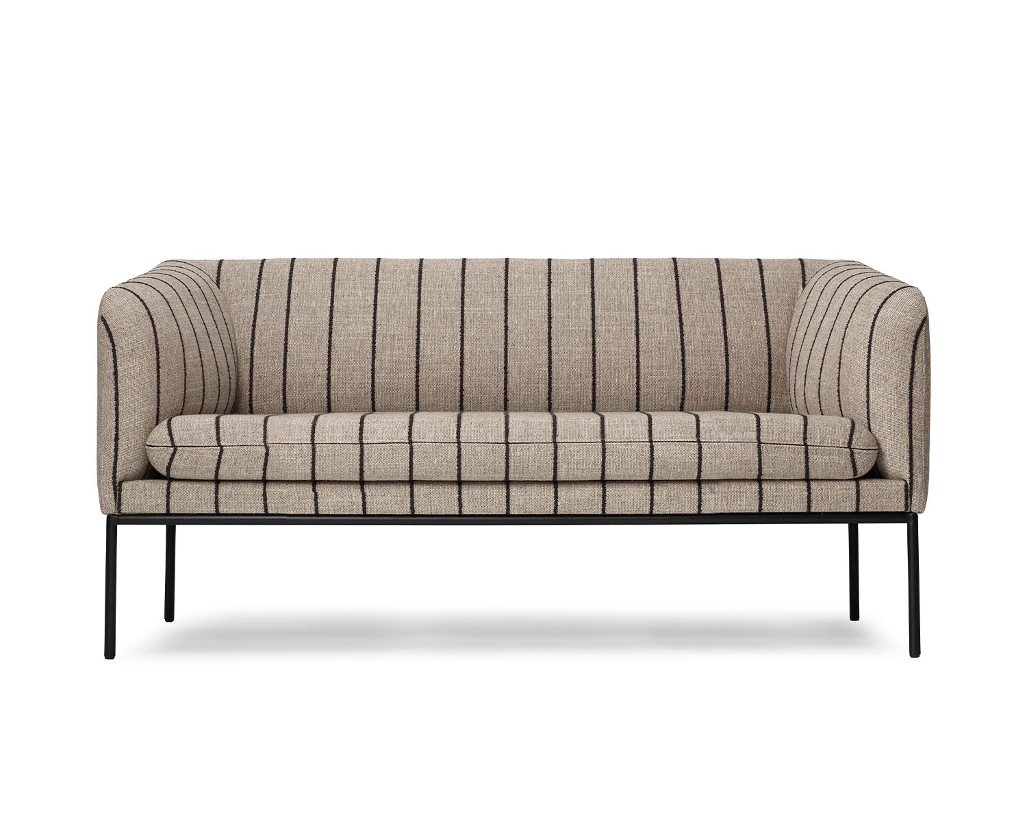 Turn Soffa 2-sits i tyget Pasadena Sand/Black