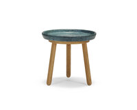 Soffbordet Tureen. Diameter 38 centimeter, höjd 36 centimeter. Skiva i Verde Alpi. 