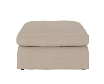 Peyton Fotpall i tyget Ursula 282 Beige