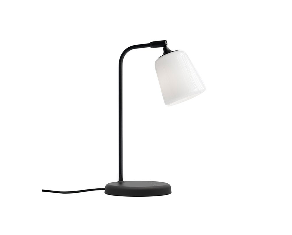 Material Bordslampa Vitt opalglas