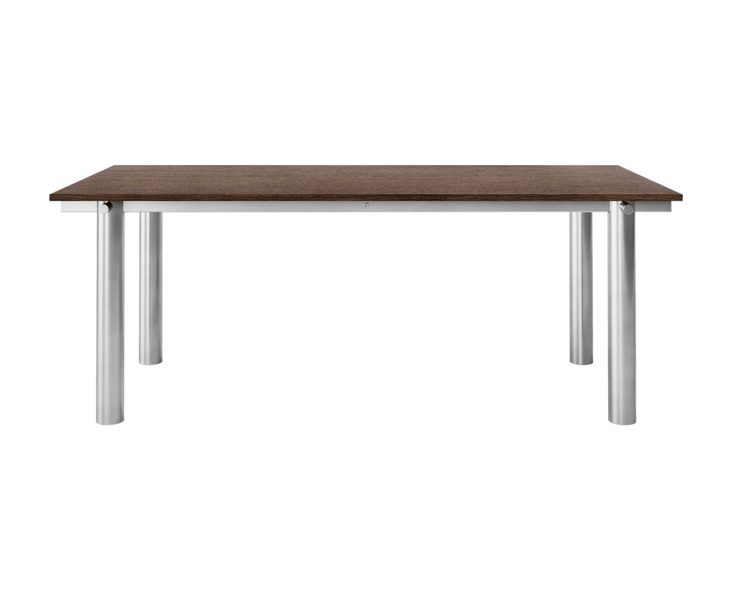 Ferm-Living-Atura-Matbord-200x90-Brushed-Steel-Dark-Stained-Oak-1